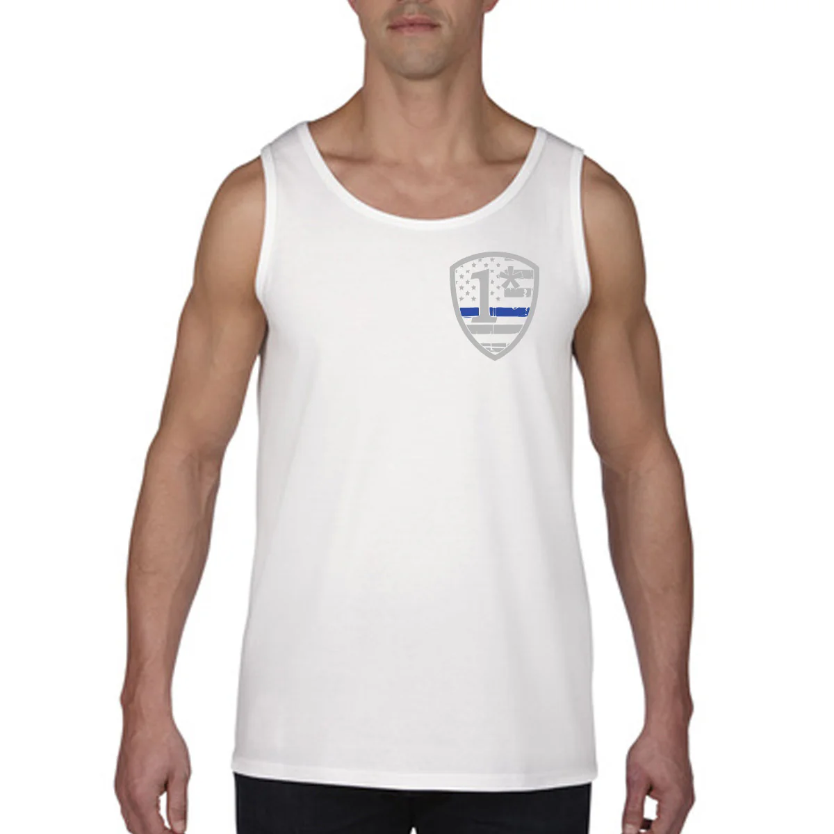 1* Asterisk - Thin Blue Line Tank - Image 4