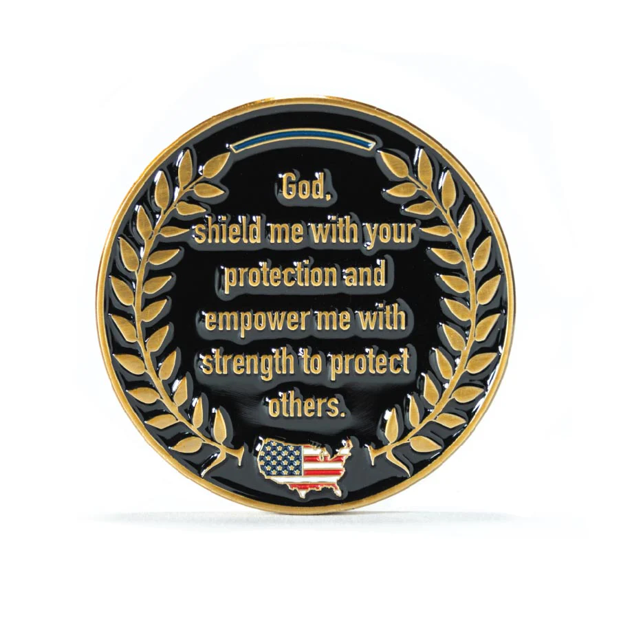 Prayer Challenge Coin - Wisdom, Guidance, Safety - Image 3