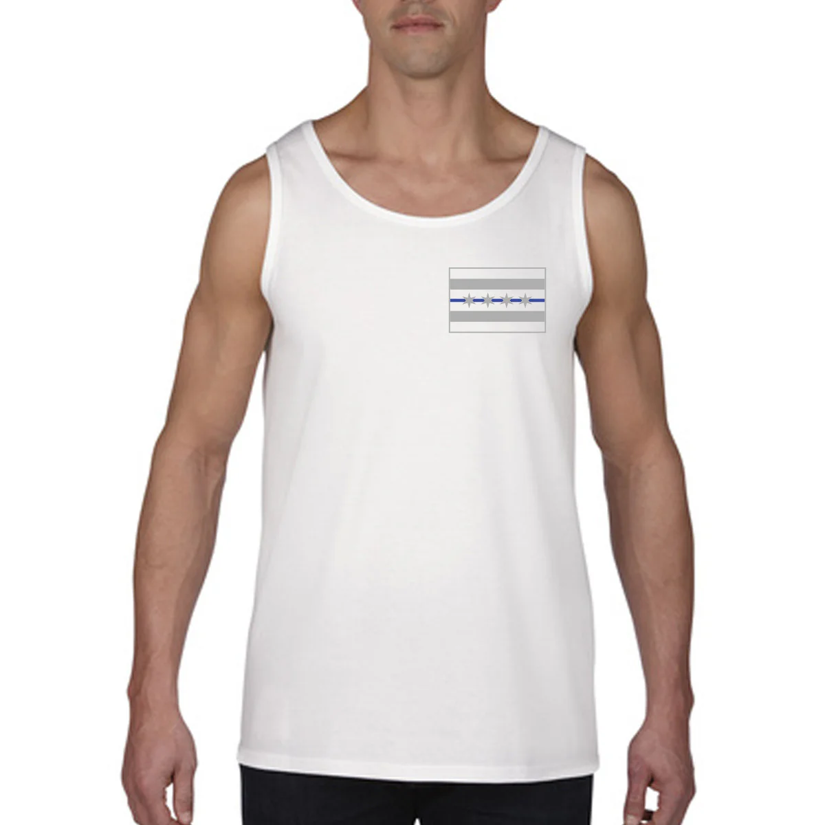 Tank - Chicago Thin Blue Line Flag - Image 4