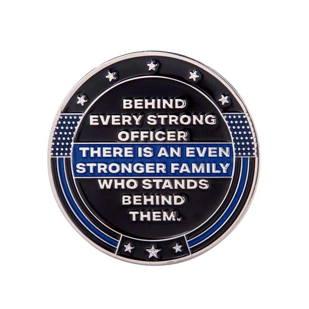 Thin Blue Line - Challenge Coin Made for Mothers of Police Officers - Image 3