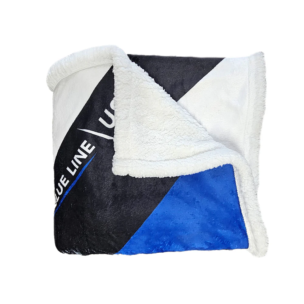 Thin Blue Line Sherpa Throw Blanket - Image 5