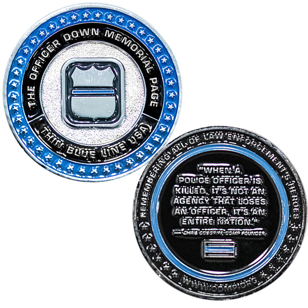 100% of Profits Donated - Officer Down Memorial Page Challenge Coin - Image 4