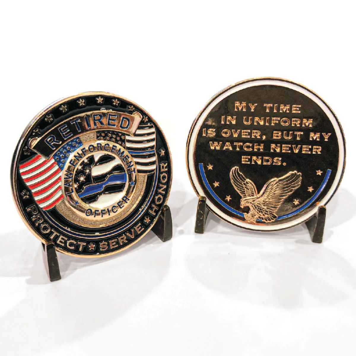 Retired - Watch Never Ends, Challenge Coin - Image 3