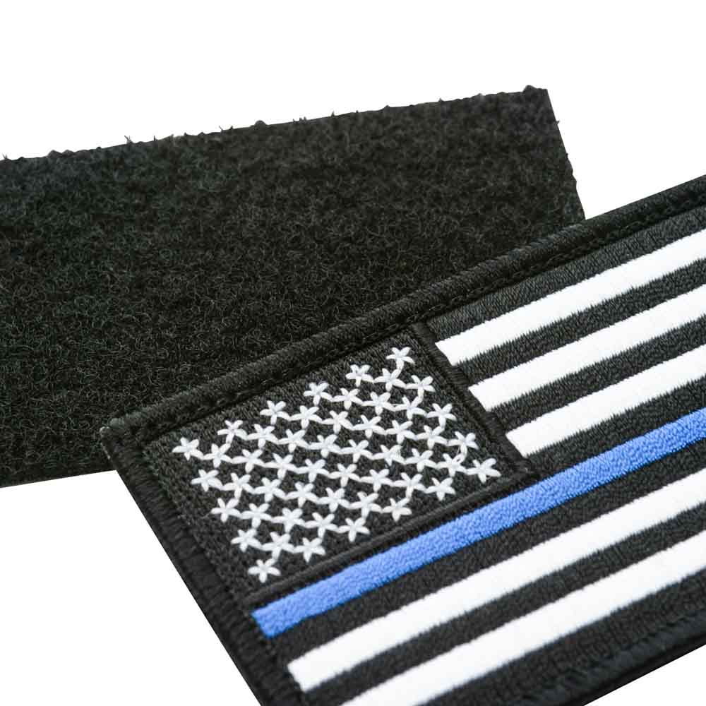 Thin Blue Line American Flag Patch - Image 4