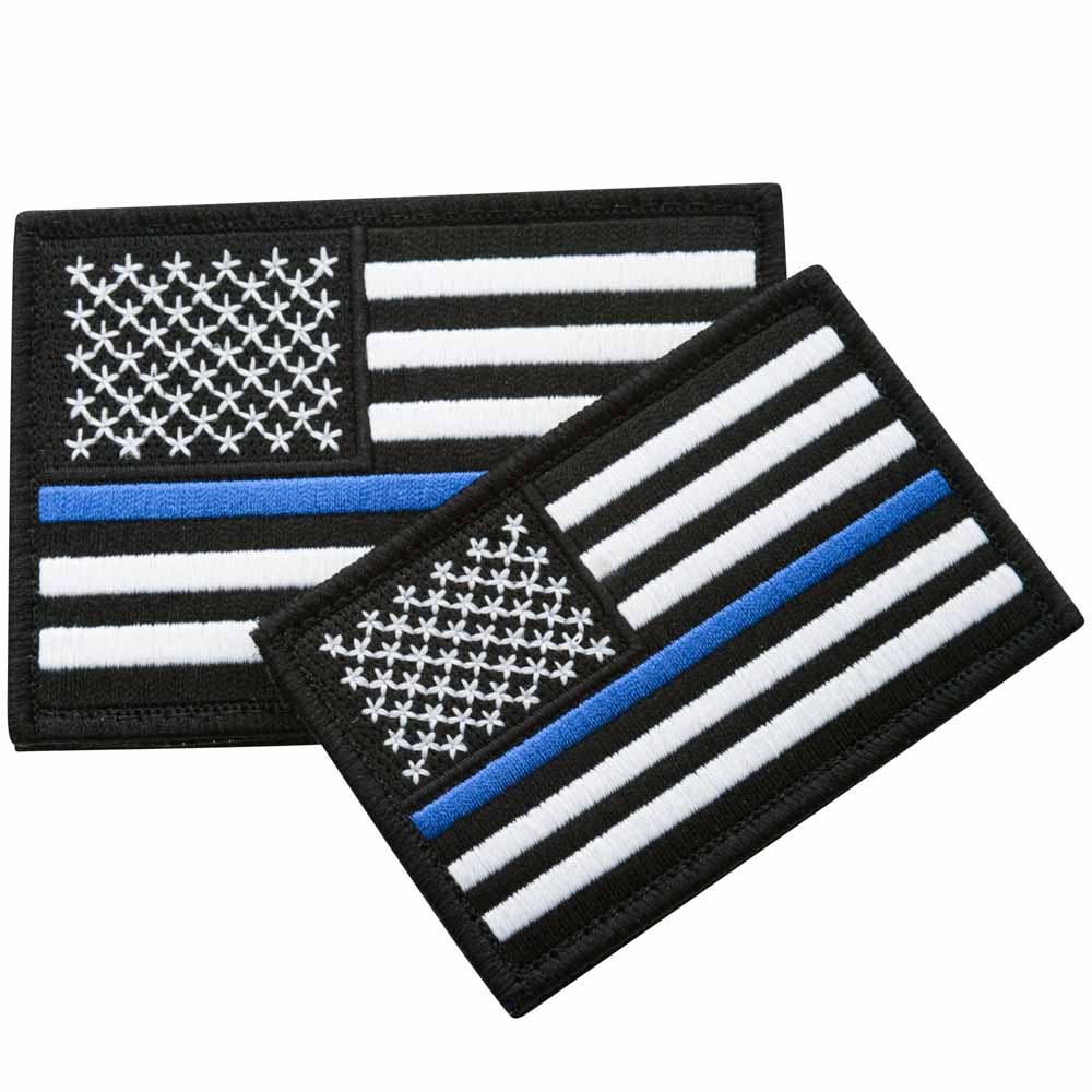Thin Blue Line American Flag Patch - Image 5