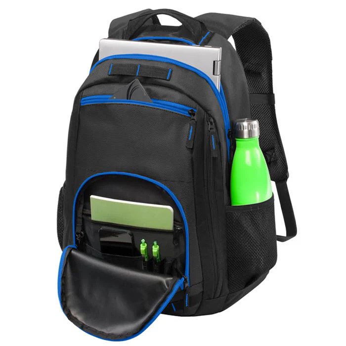 Thin Blue Line American Flag Laptop Backpack - Image 4