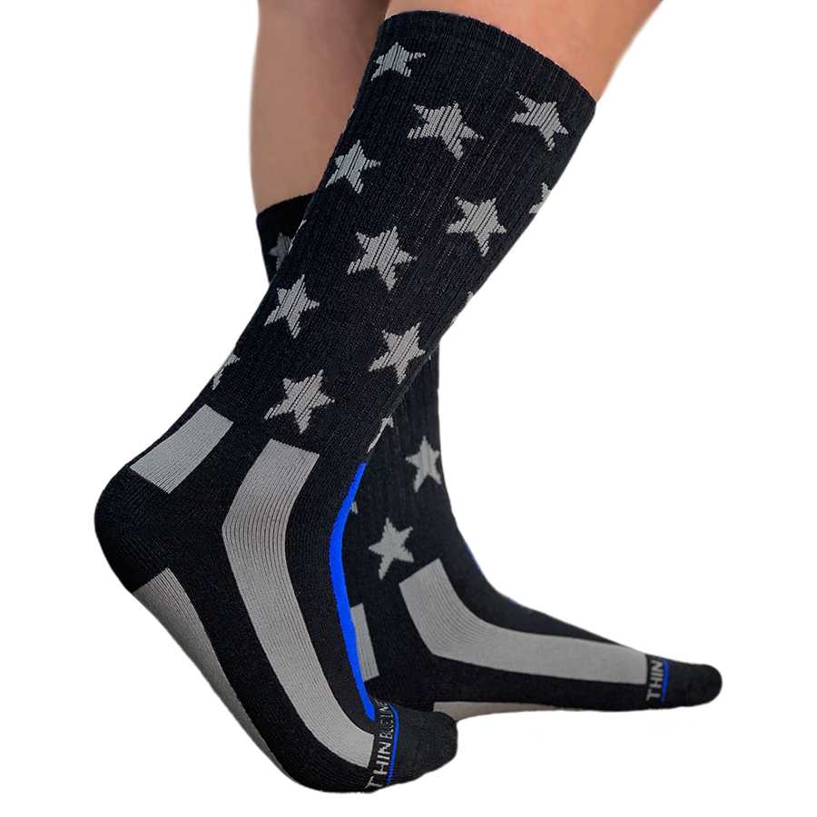 Thin Blue Line Flag Performance Socks - Image 5
