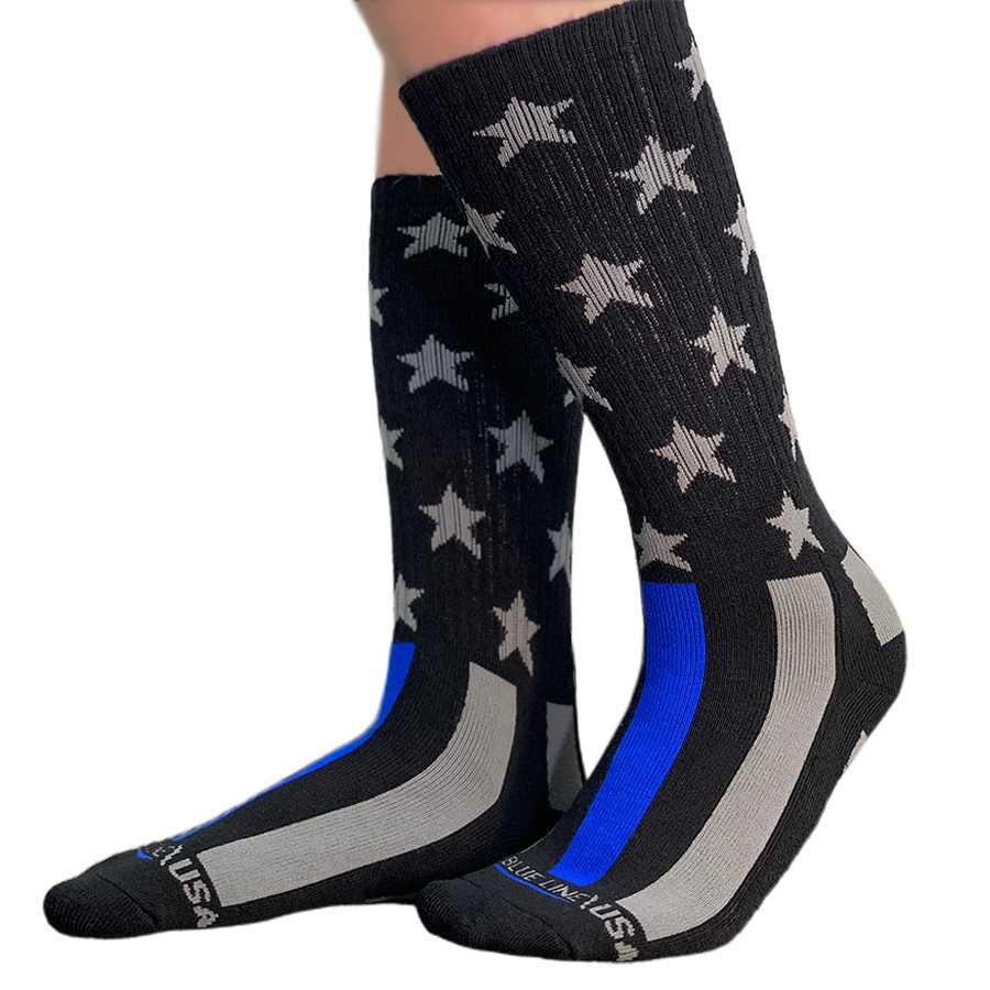 Thin Blue Line Flag Performance Socks - Image 6