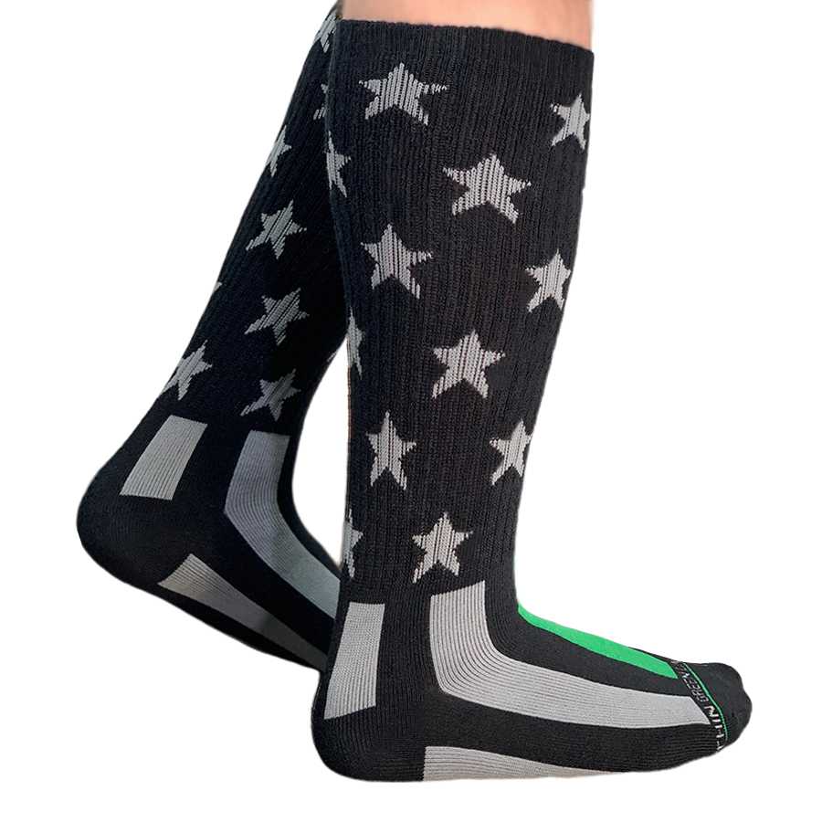 Thin Green Line Flag Performance Socks - Image 4